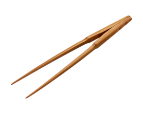 盛り付けトング（自立型） 25cm 竹